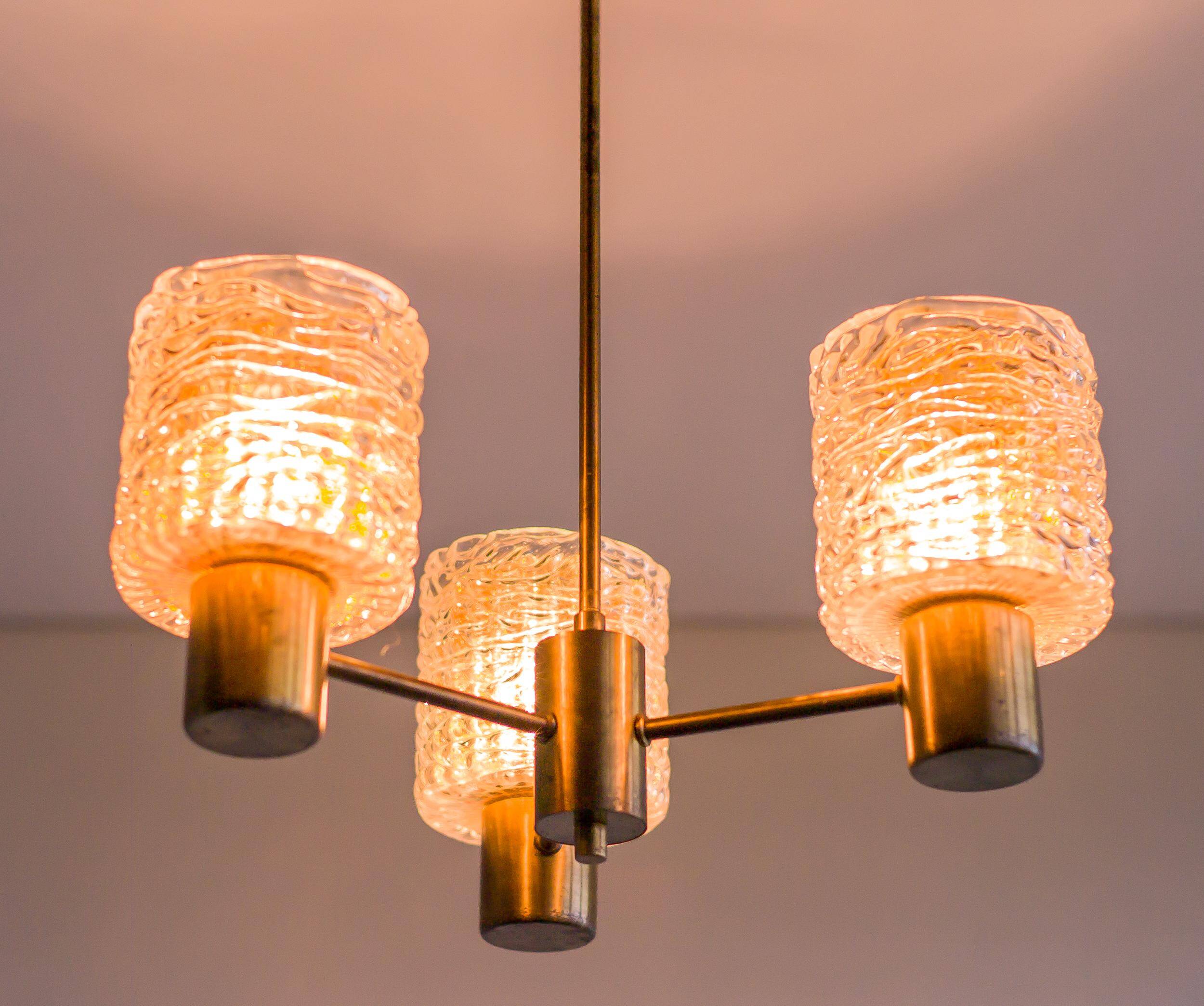 Modern mid-century chandelier by Carl Fagerlund