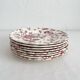 8 Johnson Brothers "Rose Chintz" earthenware dessert plates