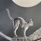 Suspension année 50 - chat au clair de lune