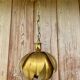 Vintage gold metal flower pendant