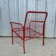Vintage 80s grid armchair