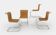 Mr10 chair set in rattan by Ludwig Mies van der Rohe