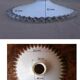 Suspension in vintage serrated opaline.