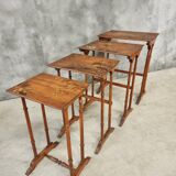 Set of 4 nesting tables Art Nouveau 1930s