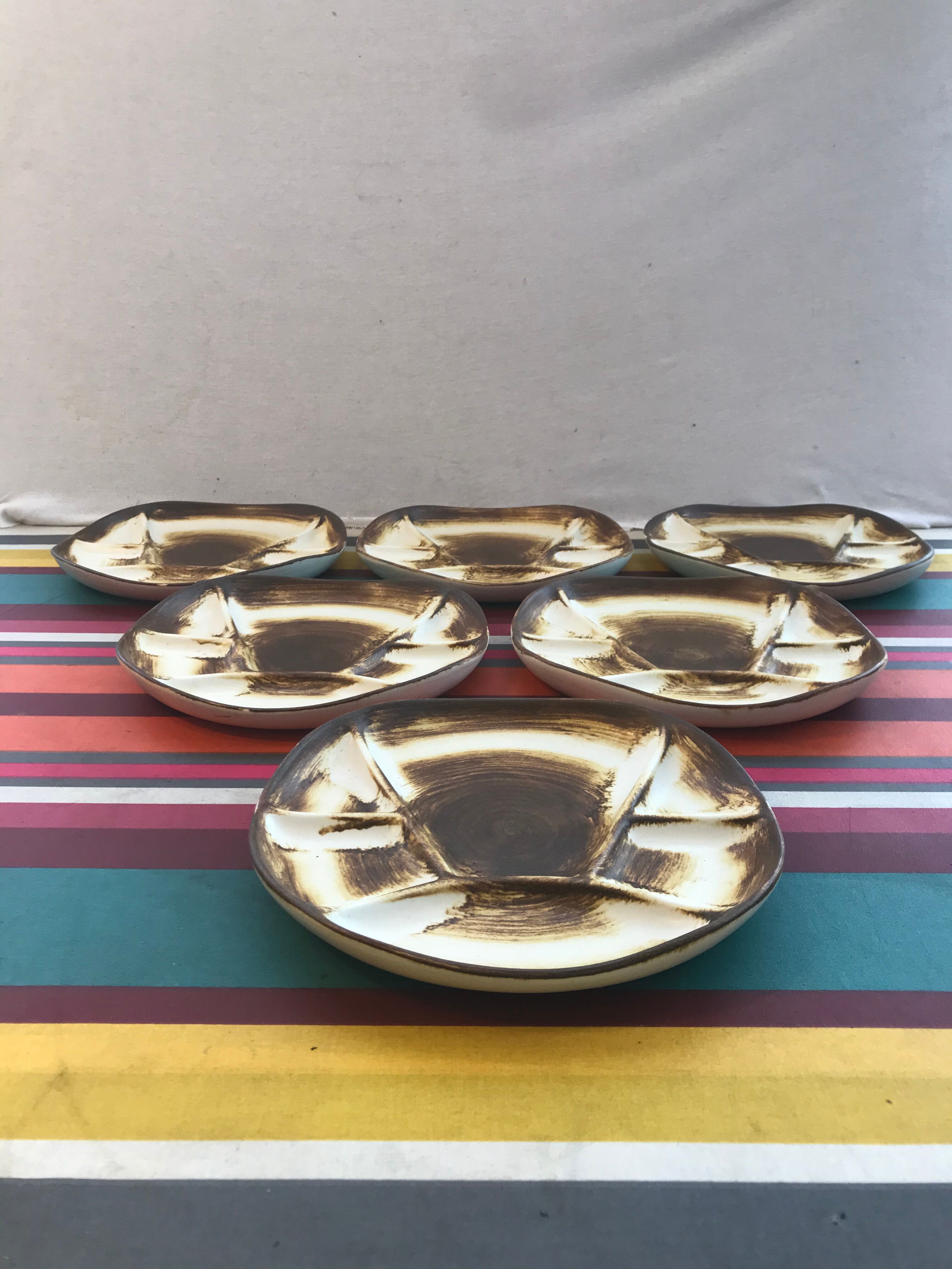 Series 6 old plates Longchamps