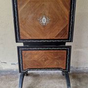 Maison Alphonse Giroux - Table, mute or writing server with 2 low shelves