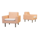 60s Theo Ruth model 410 lounge fauteuil for Artifort set/2