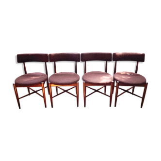 Lot 4 chairs scandinavian by G Plan