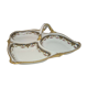 Plat de présentation à compartiments en porcelaine