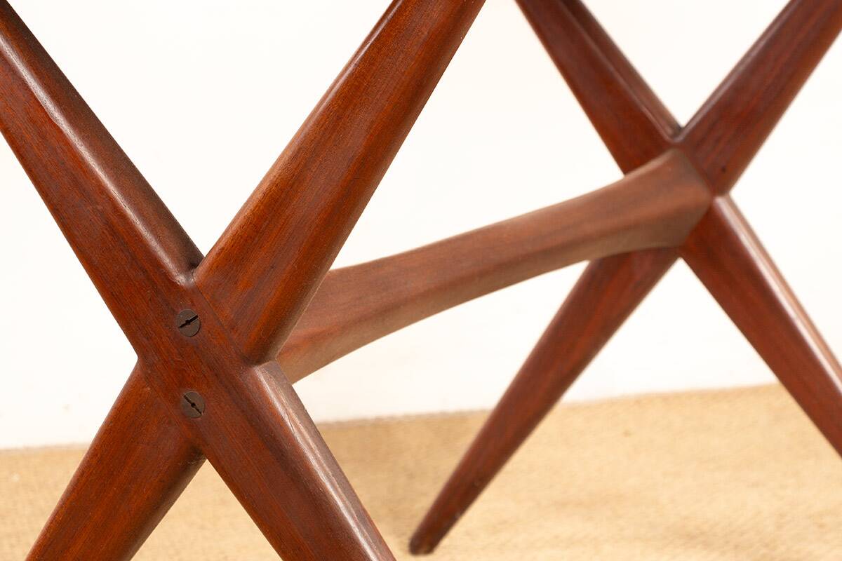 Vintage Danish high and low teak table 1960.