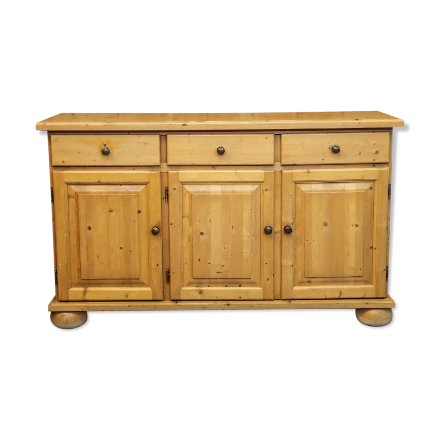 Scandinavian solid pine sideboard