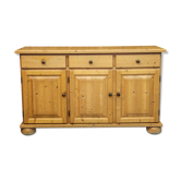 Scandinavian solid pine sideboard