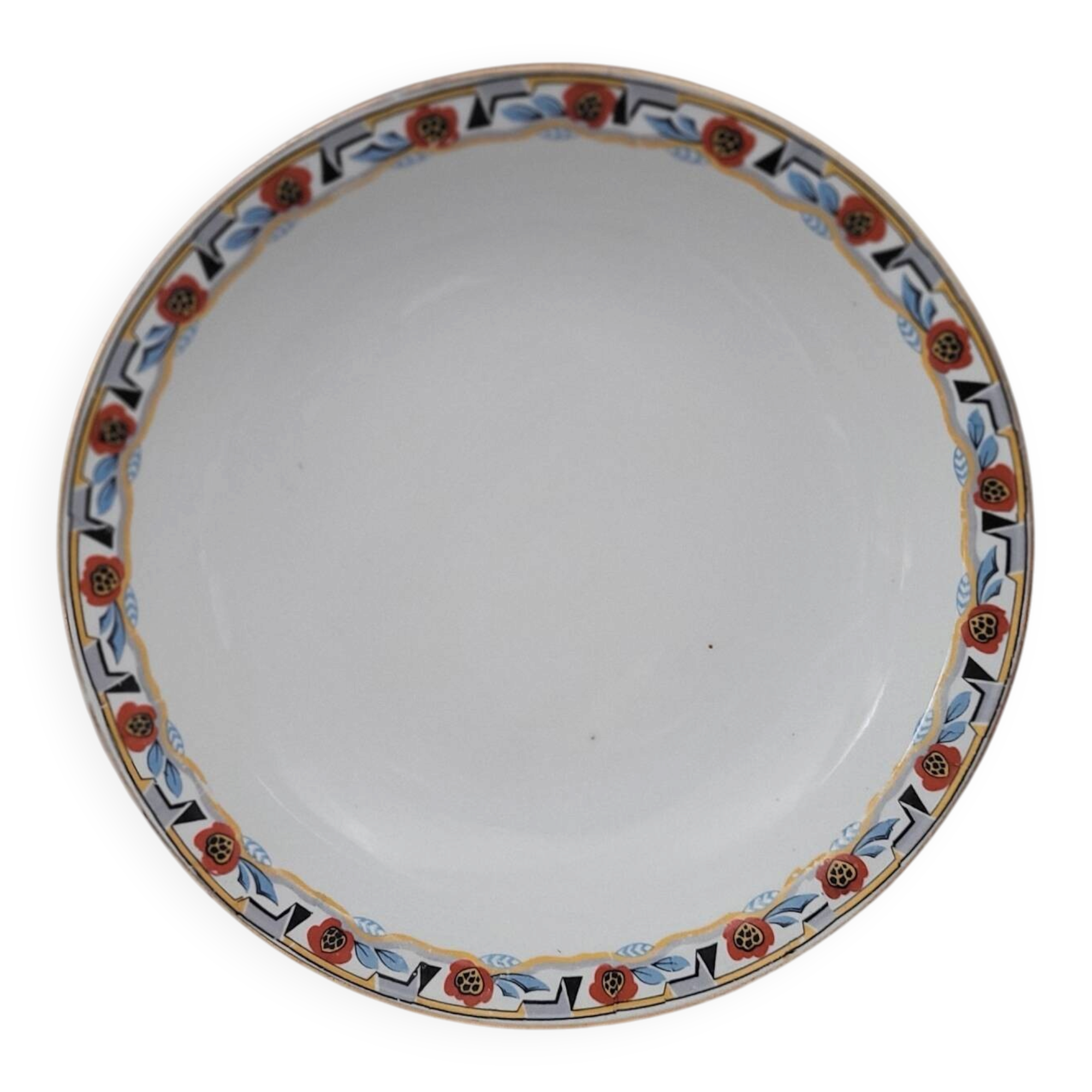 Shallow plate Art Deco MLV France 1930s