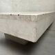 Vintage coffee table / side table – travertine and brass