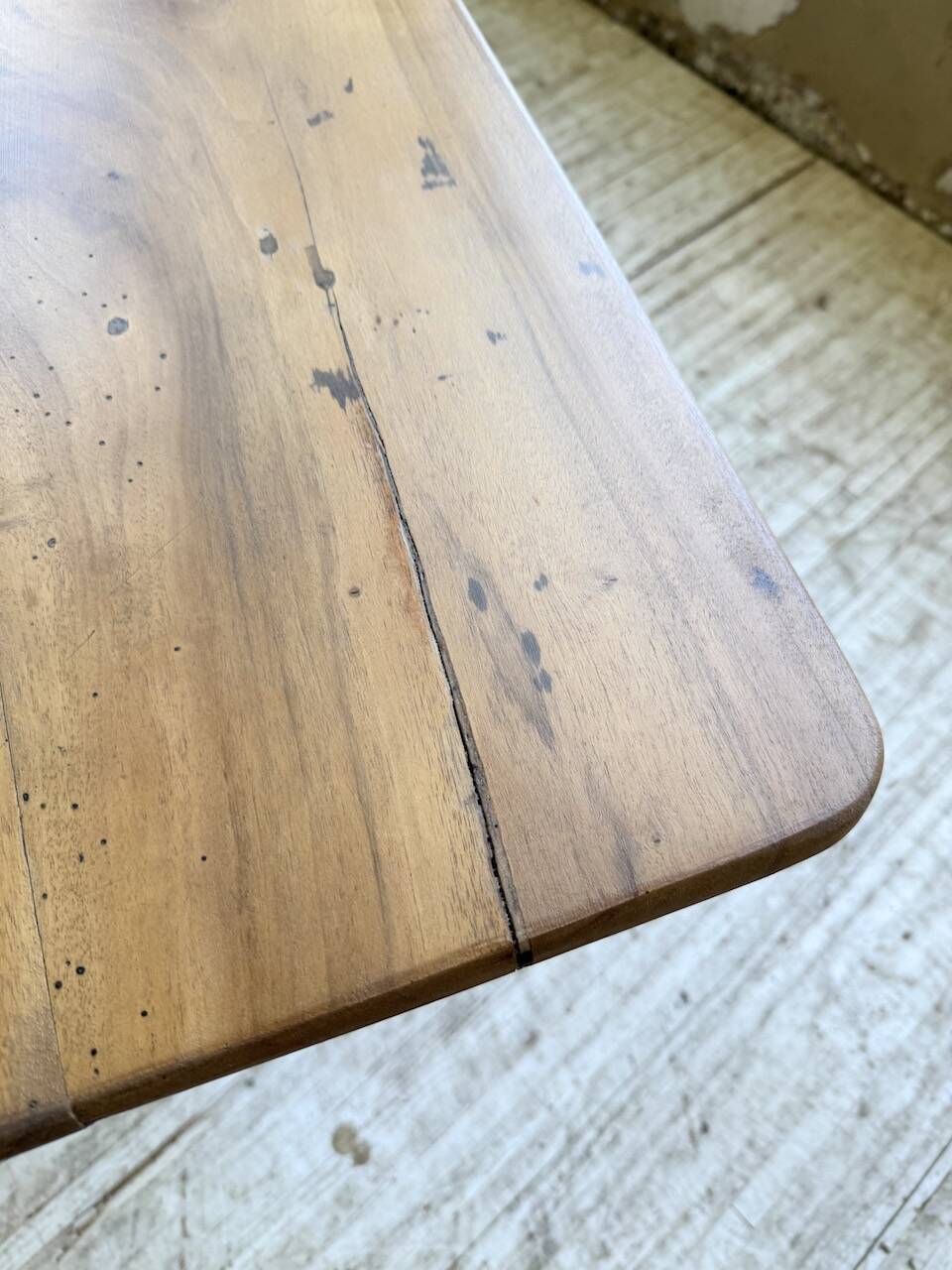 Walnut farmhouse table 2.10m from the 50s