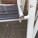 Set of 8 vintage terrace garden chairs 1970