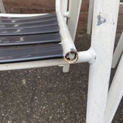 Set of 8 vintage terrace garden chairs 1970