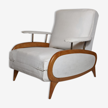 Transatlantic bolide armchair art deco era modular and convertible into a daybed 1930