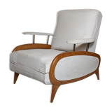 Transatlantic racing armchair, Art Deco period, modular and convertible into a daybed, 1930s
