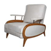 Transatlantic racing armchair, Art Deco period, modular and convertible into a daybed, 1930s