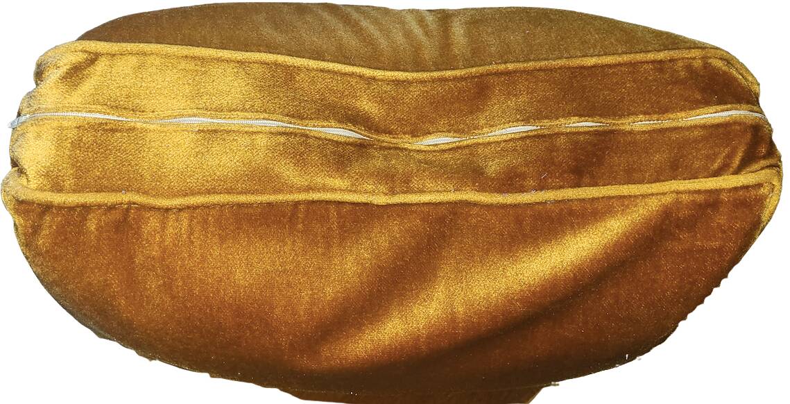 Pair of vintage gold velvet armchairs - excellent condition