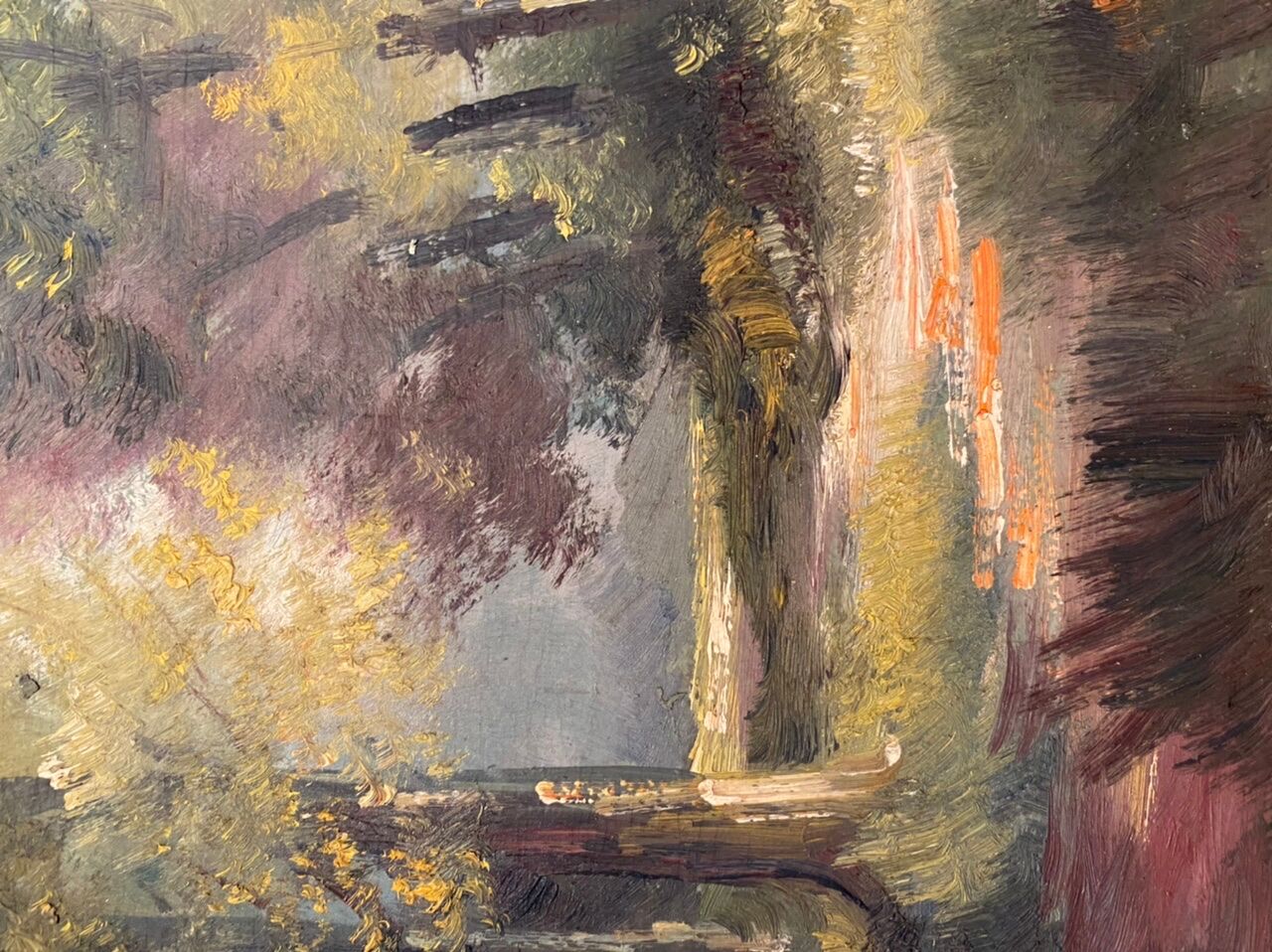 Painting, Landscape, Lyon School, mid-20th century