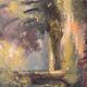 Painting, Landscape, Lyon School, mid-20th century