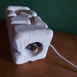 Albert Tormos carved stone lamp