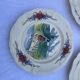 Plates obenai faience factory sarreguemines