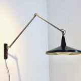 Gispen Panama Wall Lamp No. 4050 by Wim Rietveld & André Cordemeyer – Black