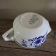 Blue flower gravy boat Saint Amand Art Deco