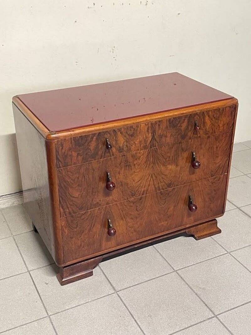 Cassettiera piccola Déco, anni '30