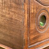 Louis XVI style walnut bedside table