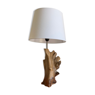 Teak wood lamp foot