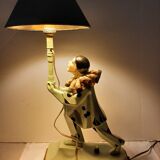 Lampe Arlequin-Pierrot art déco cubiste