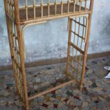 Vintage rattan shelf