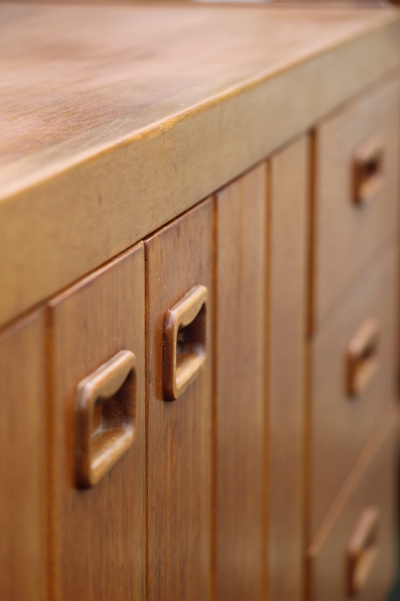 Scandinavian sideboard in clear teak 1960