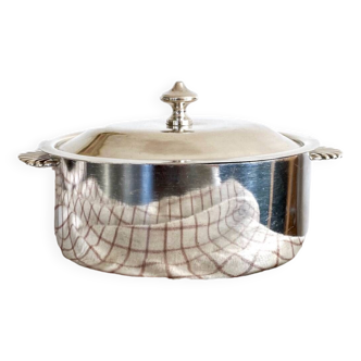 Casserole, broth, tureen, in silver metal, Alex Gulden