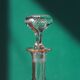 Liquor decanter - poppy flowers décor - art nouveau - legras