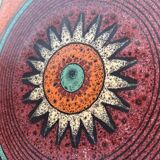 Large vintage ceramic wall plate from KMK Keramik Manufaktur Kupfermühle, 1970s.