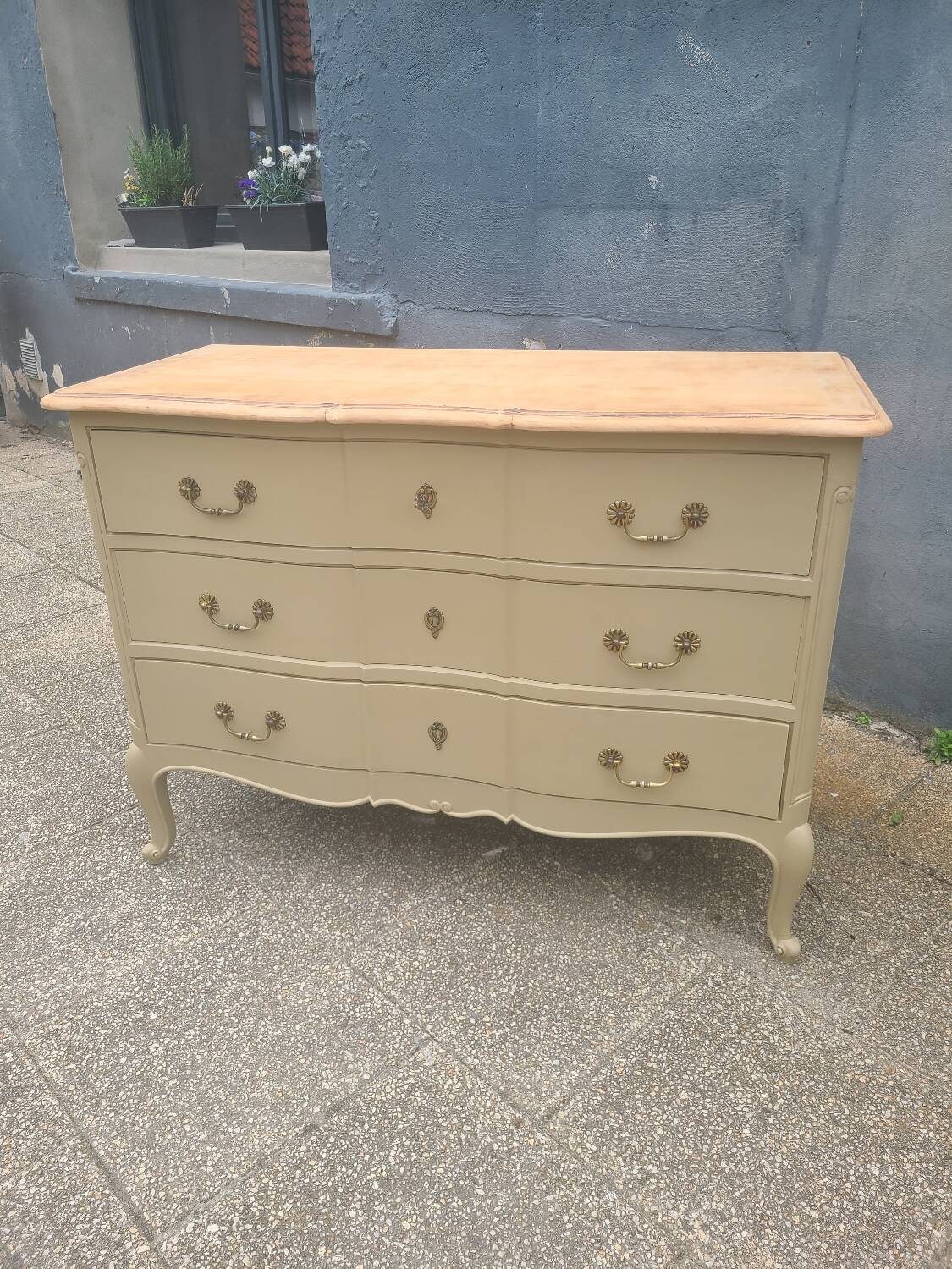 Renovated crossbow chest of drawers