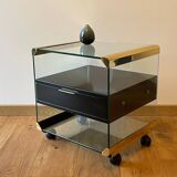 Rolling bedside table by Pierangelo Gallotti 1970