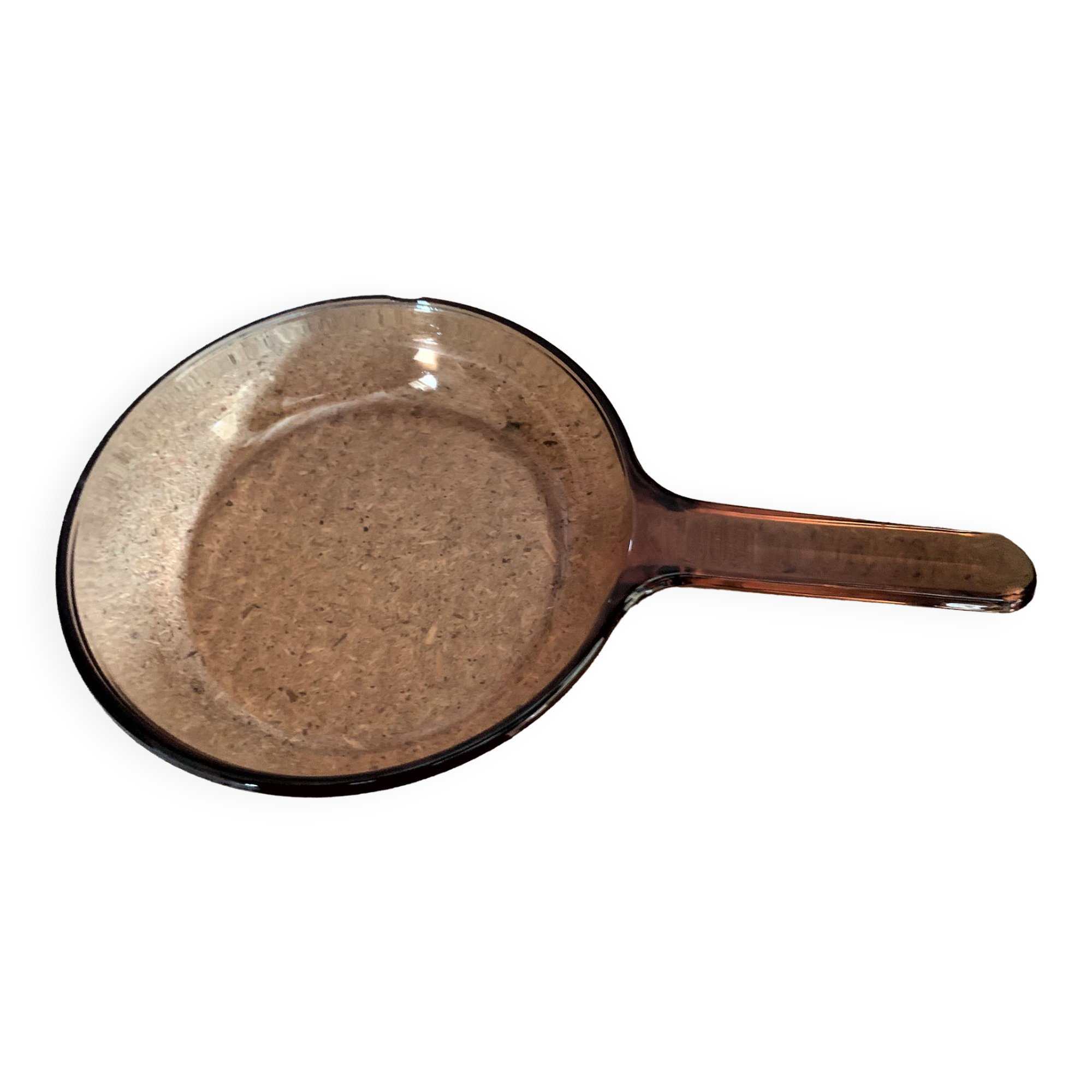 Poêle Tefal vision en verre épais ambré Vintage | Selency