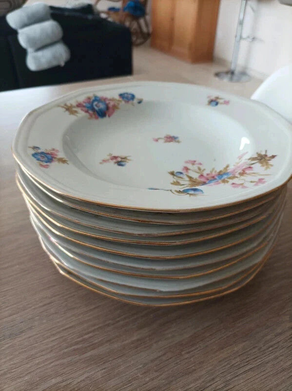 Limoges porcelain soup plates