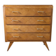 Commode vintage en bois et pieds compas