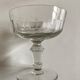 Set of 8 19th crystal crystal glasses with matching flat ribs
