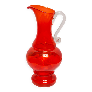 Vintage mid-century artistic glass pot "SCARF"