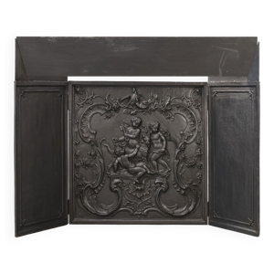 Plaque de cheminée en