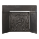 Antique Rococo style Fireback in cast iron, France ca. 1780