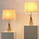Paire de lampes de table exclusives en laiton de Philippe-Jean, signées